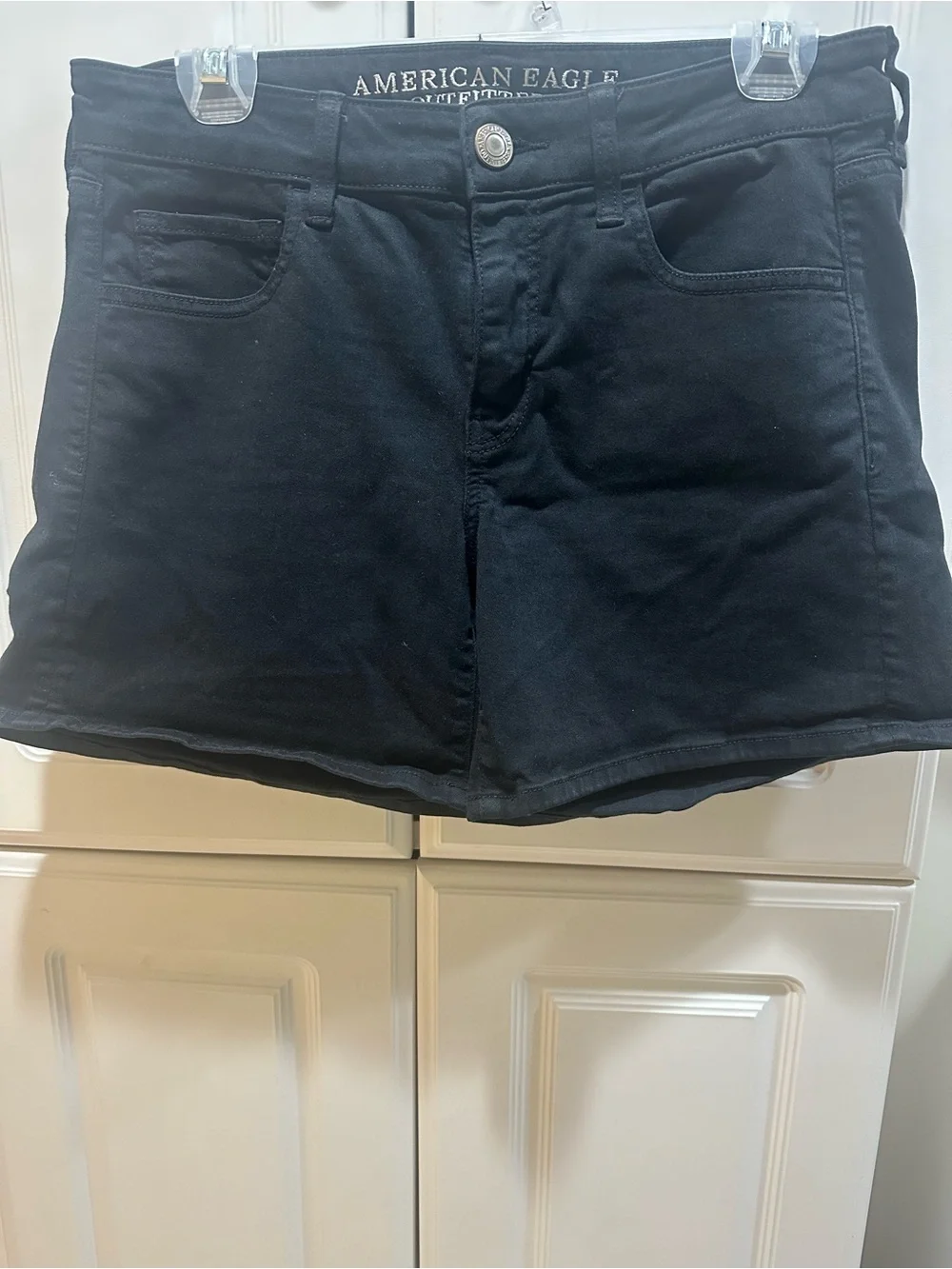 American Eagle Outfitters Black Denim Short Shorts